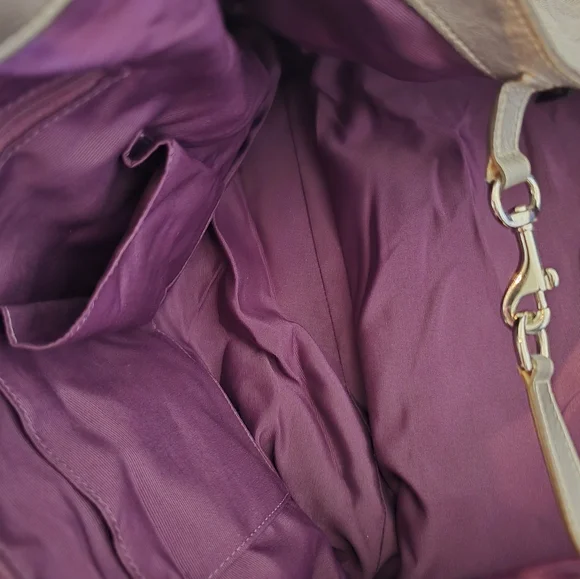 Coach Metallic Gray Shoulder Bag - Picture 8 of 10